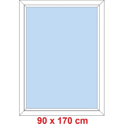 Soft Plastové okno 90x170 cm, FIX neotevíravé, Bílá