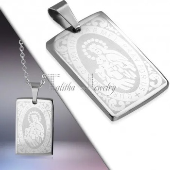 Image 1 of Talitha Правоъгълен медальон „Богородица с Младенеца