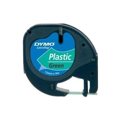 páska DYMO 59425 LetraTag Green Plastic Tape (12mm) (S0721690/590/640)