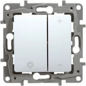 Legrand 665116 Димер 20-400W ЛНЖ и ХЛ 230V с феромагнитен и електронен трансф. Niloe Бяло - до изч. - 665116 (665116)