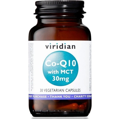 Viridian Co-enzym Q10 with MCT 30mg 30 kapslí