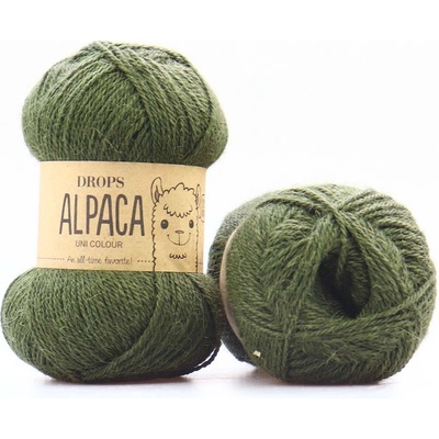 Drops Alpaca UNI 7895 tmavá zelená