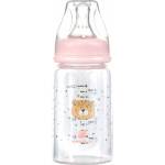 KikkaBoo Бебешко стъклено шише KikkaBoo Savanna - 120 ml, розово (31302020115) - baby
