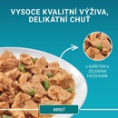 Purina One Adult Mini filetky s kuraťom a zelenými fazuľkami v šťave 26 x 85 g
