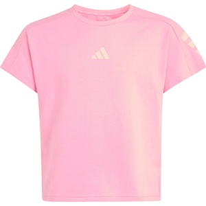 Adidas Детска тениска adidas Kid's Future Icons 3-Stripes Tee T-shirt - St Tropic Bloom / True Pink - размер 128 (EU) (704-6095-0212)