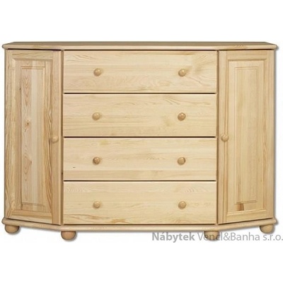 Drewmax prádelník z masivního dřeva borovice KD132 pacyg – Zboží Dáma