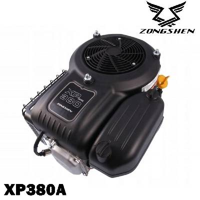 Двигател бензинов Zongshen XP380A, 11.5 к. с. , 380 куб. см, 4-тактов, вертикален вал 25.4x87 мм, електрически старт (R01-99026)