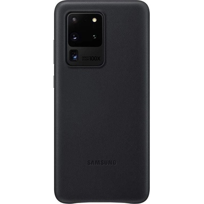 Samsung Leather Cover EF-VG988LBEGEU - оригинален кожен калъф (естествена кожа) за Samsung Galaxy S20 Ultra (черен)
