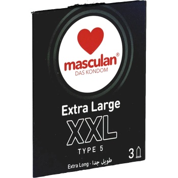 ostatní Masculan Single: Typ 5 (XXL), 3 condoms