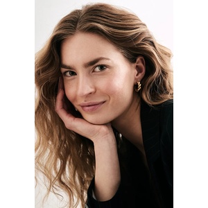 BERRIES обици дамски от позлатено сребро Mini milan gold Earrings (KG017MG)