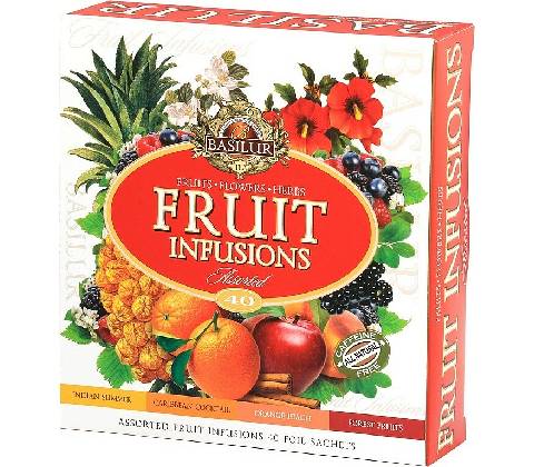 Basilur Fruit Infusions Assorted přebal 40 sáčkov