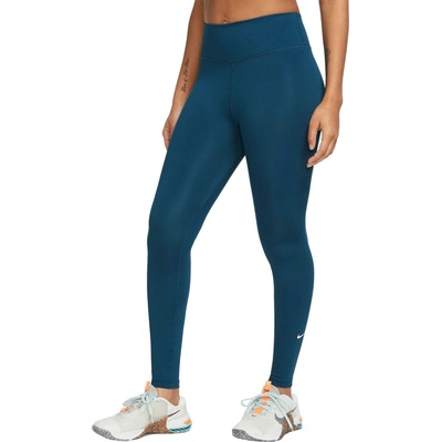 Nike dámske legíny ONE DF MR TGT W tyrkysová