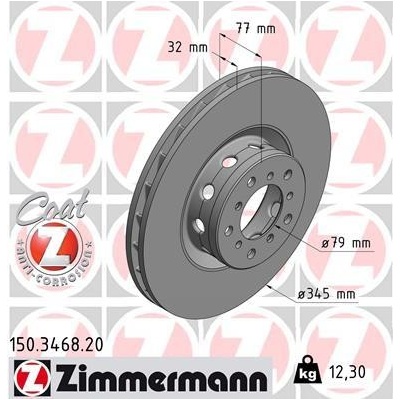 Brzdový kotúč ZIMMERMANN 150.3468.20