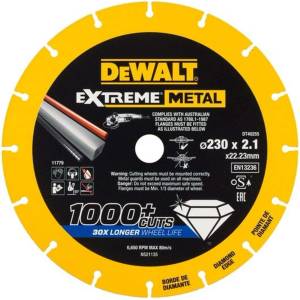 DEWALT - Диамантен режещ диск за метал 230x22, 2 мм DT40255 (DT40255)