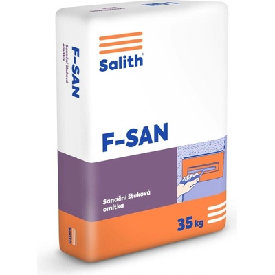 Omítka sanační štuková Vápenka Vitošov Salith F-SAN – 35 kg