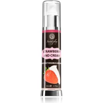 Secret Play Hot Effect Strawberry with Cream лубрикант гел с вкус Strawberry with Cream 50ml