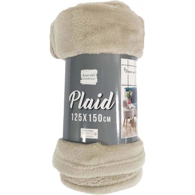 Douceur d'intérieur přehoz na postel Flanelový FLANOU béžový 125 x 150 cm