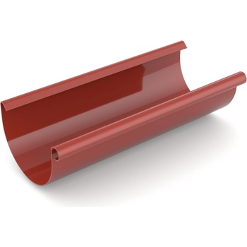 Bryza PVC strešný žľab 125 mm 4 bm červený
