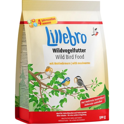 Lillebro 3х500г Lillebro храна за диви птици - с брашнени червеи