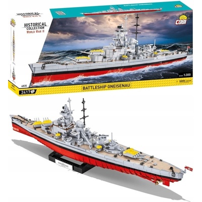 Cobi 4835 World War II Nemecká bojová loď Gneisenau
