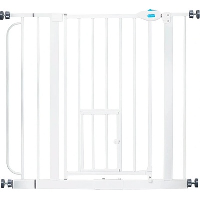 Carlson Pet Gate extra široká zábrana s dvierkami pre malé zvieratá šírka 75 90 cm