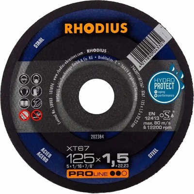 Rhodius Rezný kotúč 125 x 1,5 x 22,23 mm 202384