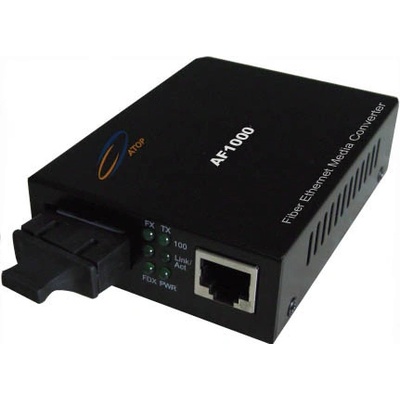 Atop technology - Китай Медиа конвертор, Сингъл мод, Две влакна, 1000M, 1310 nm, 20 км, Atop (AF1000-20)