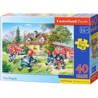 Castorland Пъзел Castorland от 40 XXL части - Пожарникари (B-040025)