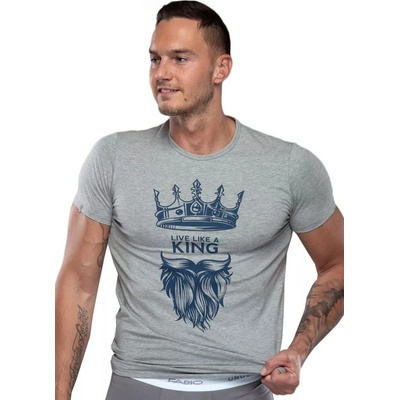 Fabio pánské tričko Hard 09/1-82/823 světlý melír