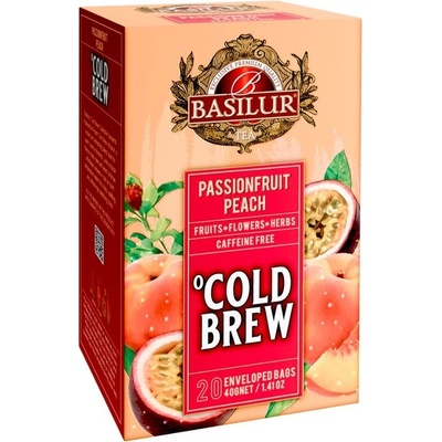 BASILUR Cold Brew Passionfruit Peach přebal 20 x 2 g