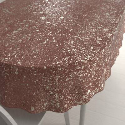 Biante Sametový oválný ubrus Isabela IBL-013 Gold Design starorůžový 100x140 cm