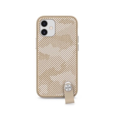 Moshi Altra SnapTo Case - стилен удароустойчив кейс за iPhone 12 mini (бежов)