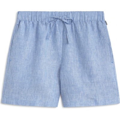 Ecoalf Дамски къси панталони Ecoalf Women's Eras Stripes Shorts - Off White Blue Stripe (112-3982-0112)