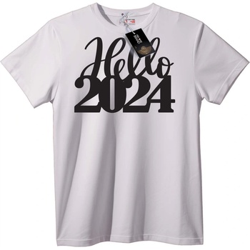 NOONEBRAND Тениска Здравей 2024 - XL, White