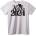 NOONEBRAND Тениска Здравей 2024 - XL, White