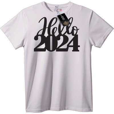 NOONEBRAND Тениска Здравей 2024 - XL, White
