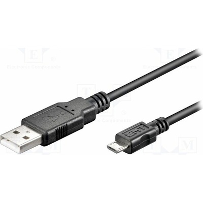 Goobay 93918 USB 2.0 USB A vidlice, USB B micro vidlice, 1m, černý