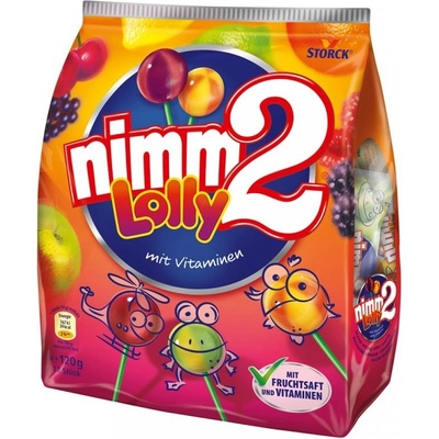 Storck Nimm2 Lolly ovocné lízanky s vitamínmi 80 g