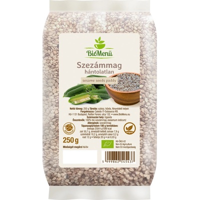 BioMenü Bio Sezamové Semienka nelúpané 250 g
