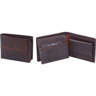 pánska peňaženka BHPC Line clip BH 1563 25 hnědá