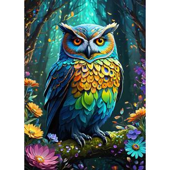 Alipson Puzzle - Puzzle Blue Owl - 500 piese