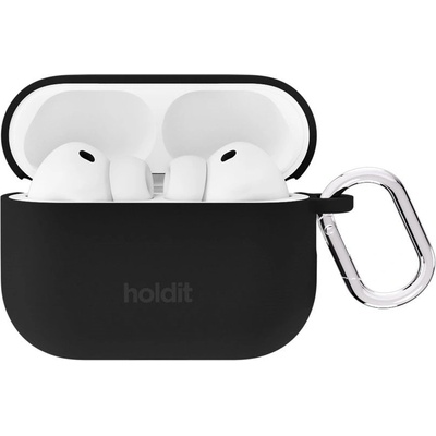Holdit Калъф за слушалки Holdit - Silicone, AirPods Pro 3, черен (7330985172328)
