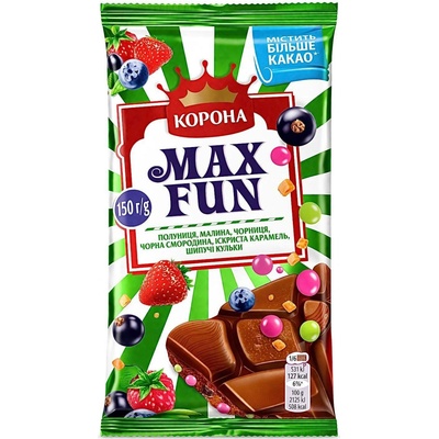 Korona Mléčná Maxfun "Berry Mix" 150 g