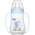 Wee Baby Неразливаща чаша с дръжки Wee Baby, PP, 250 ml, синя (754) - baby