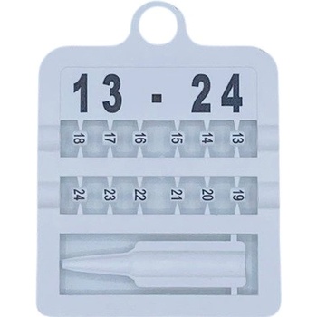 E-Z Split Ring Kroužky číselné, 3 mm/ bílé 13-24