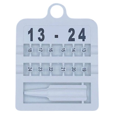 E-Z Split Ring Kroužky číselné, 3 mm/ bílé 13-24