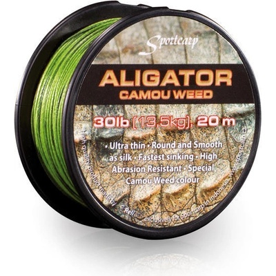 Sportcarp šnúra Aligátor Camou Weed 20m 20lb