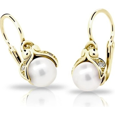 Danfil dětské perlové C2414 ze žlutého zlata zapínání brizura