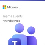 Microsoft Teams Events Attendee Pack - 50k attendees - тримесечен абонамент (3 години) (CFQ7TTBZZJP0-000G_P3YP3Y)