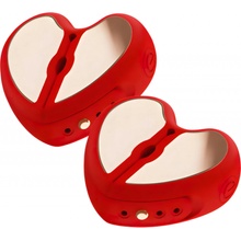 Mrow Smart Vibrating Nipple Clamps Red